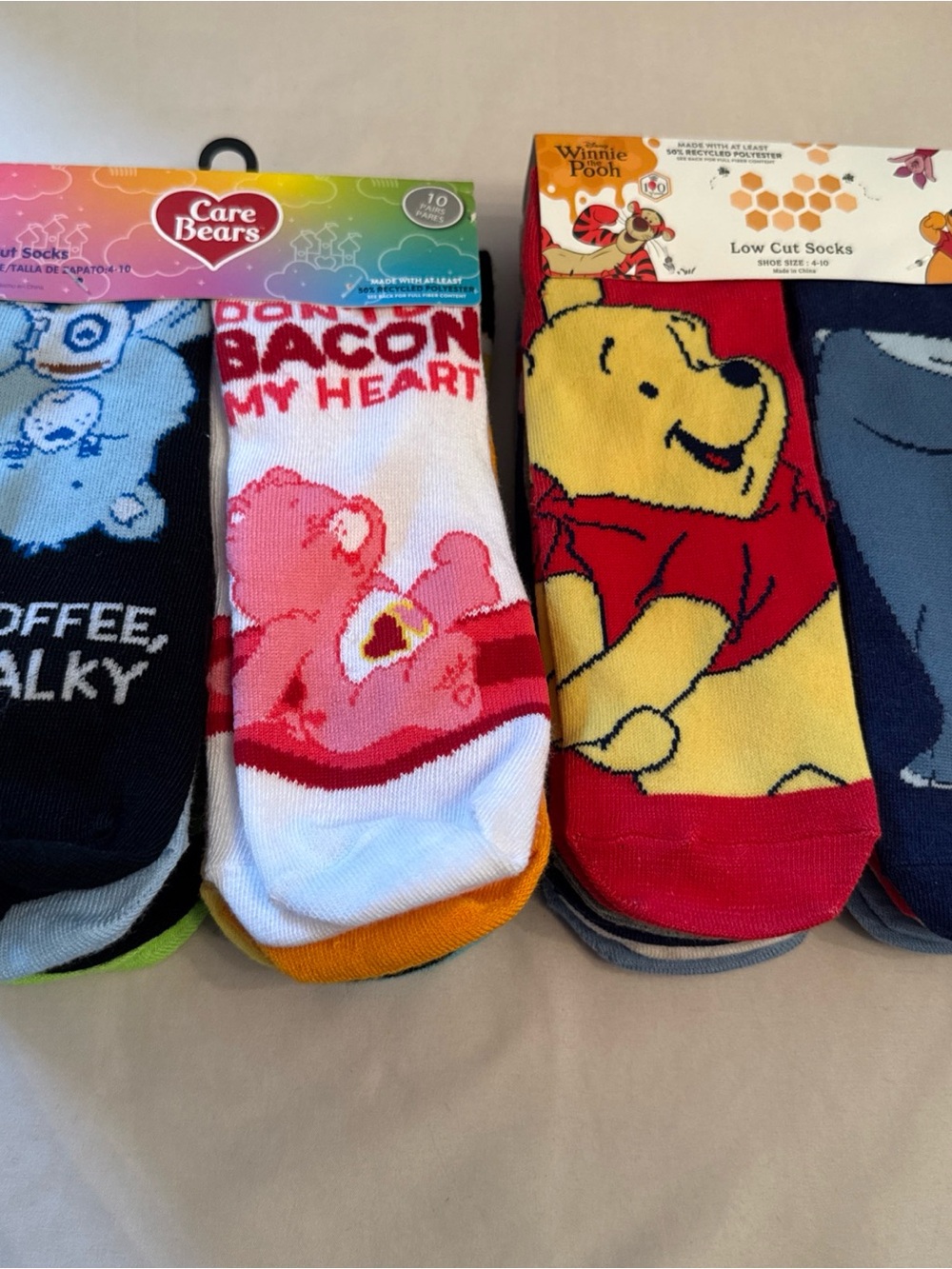 Care Bears Men’s Novelty Socks - White & Pink